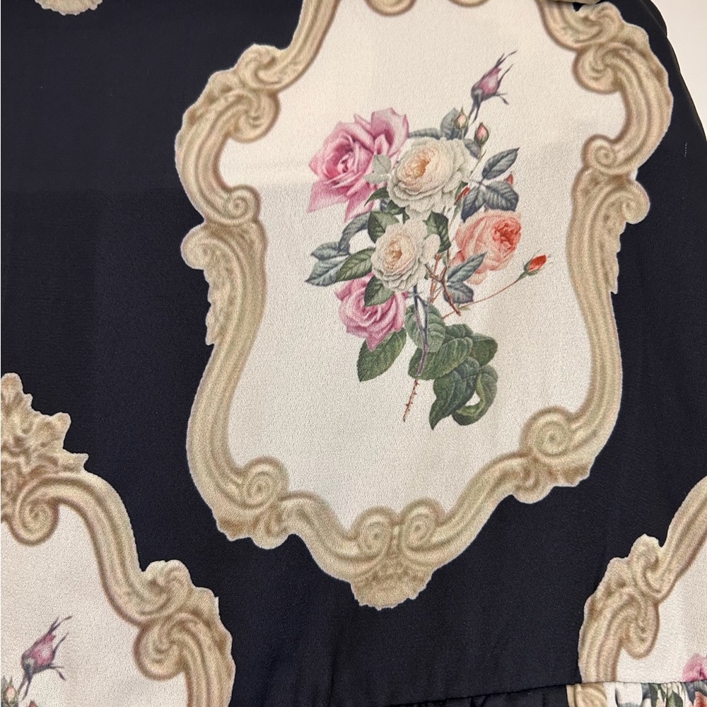 REVOLVE Rose Black and Cream Mini Skirt - Picture 7 of 11
